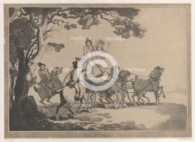 The Attack, March 1, 1791., March 1, 1791. Creator: Thomas Rowlandson.