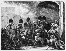 The Attack on the Alumbagh c1891. Creator: James Grant