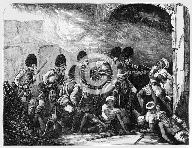 'The Attack on the Alumbagh', c1891. Creator: James Grant.