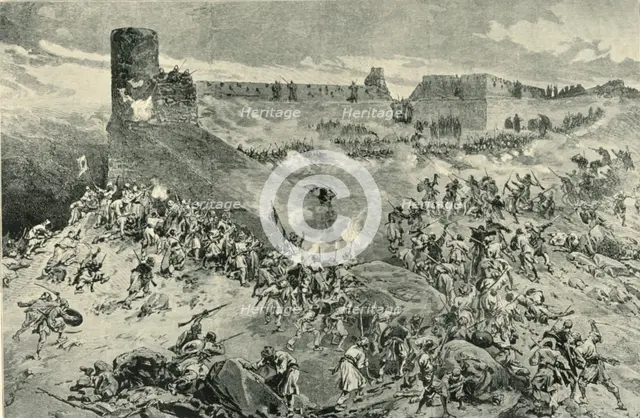 'The Attack on the Bala Hissar on the Night of 11th December 1879', (1901).  Creator: Neville Chamberlain.