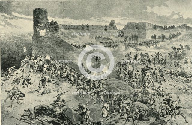 'The Attack on the Bala Hissar on the Night of 11th December 1879', (1901).  Creator: Neville Chamberlain.