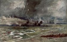 The attack on the German positions north of the Aisne, 16th April 1917 (1926).Artist: Francois Flameng