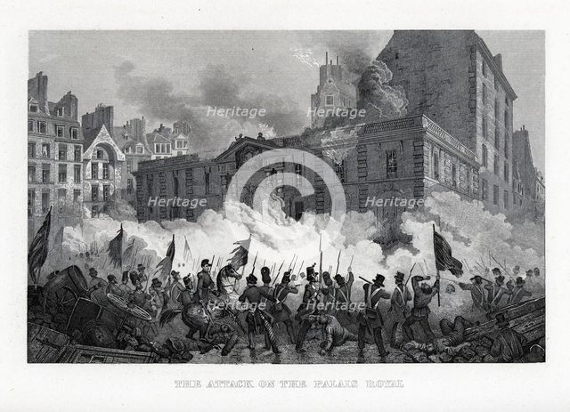 The Attack on the Palace Royal, 1882. Artist: Anonymous  