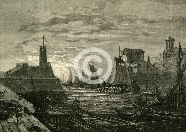 'The Attack on the Piraeus', 1890.   Creator: Unknown.