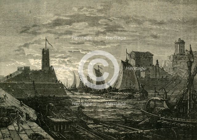 'The Attack on the Piraeus', 1890.   Creator: Unknown.