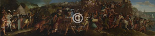 The Attack on Cartagena, after 1566. Creator: Licinio, Giulio (1527-1591).