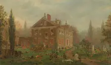 The Attack on Chew's House during the Battle of Germantown, 1777, 1878. Creator: Edward Lamson Henry