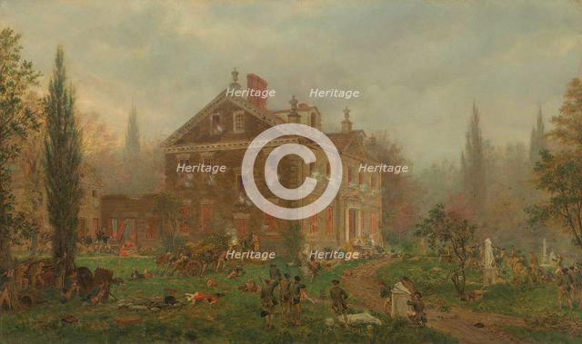 The Attack on Chew's House during the Battle of Germantown, 1777, 1878. Creator: Edward Lamson Henry.