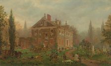 The Attack on Chew's House during the Battle of Germantown, 1777, 1878. Creator: Edward Lamson Henry