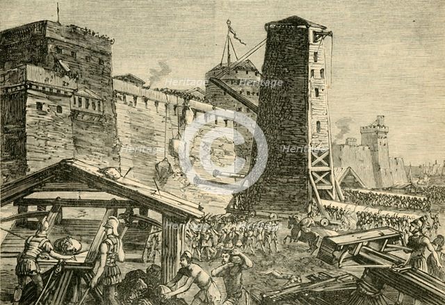 'The Attack on Rhodes', 1890.   Creator: Unknown.