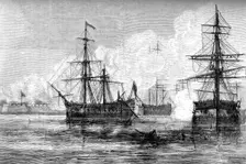 The attack on Sullivan's Island, South Carolina, 1776 (c1880)