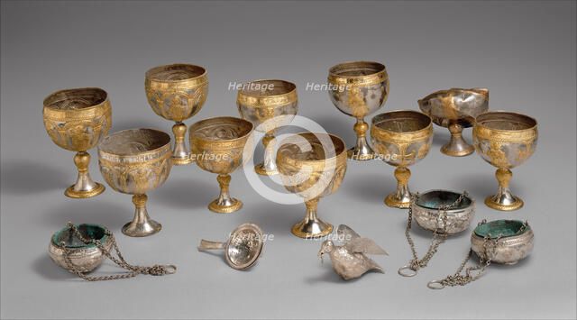 The Attarouthi Treasure, Byzantine, 500-650. Creator: Unknown.