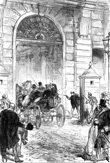 The attempt to shoot the King of Spain at Madrid, 1880. Creator: Unknown