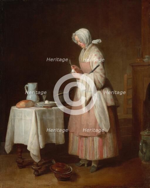 The Attentive Nurse, 1747. Creator: Jean-Simeon Chardin.