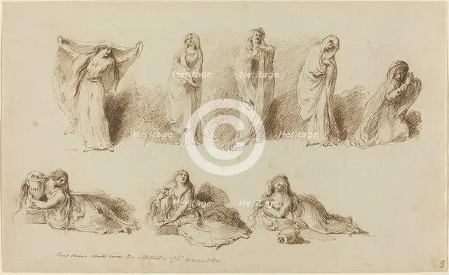 The Attitudes of Lady Hamilton. Creator: Pietro Antonio Novelli.