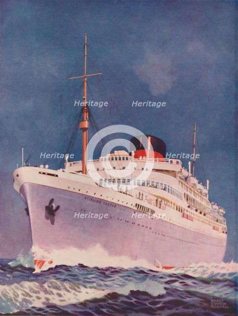 'The Attractive Colouring of the Union Castle liner Stirling Castle', 1937. Artist: Unknown.