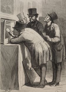 The Auction Room: The Amateur. Creator: Honoré Daumier (French, 1808-1879)