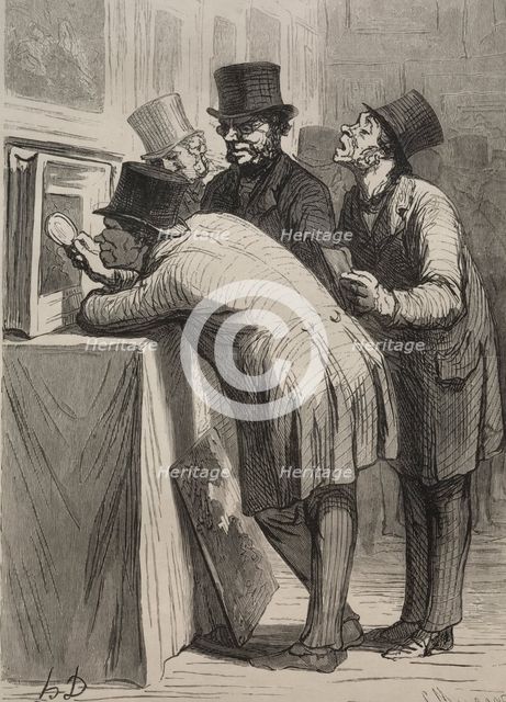 The Auction Room: The Amateur. Creator: Honoré Daumier (French, 1808-1879).