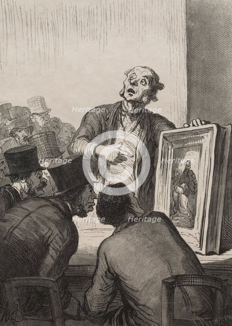 The Auction Room: The Expert. Creator: Honoré Daumier (French, 1808-1879).