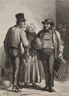 The Auction Room: The Merchants. Creator: Honoré Daumier (French, 1808-1879)