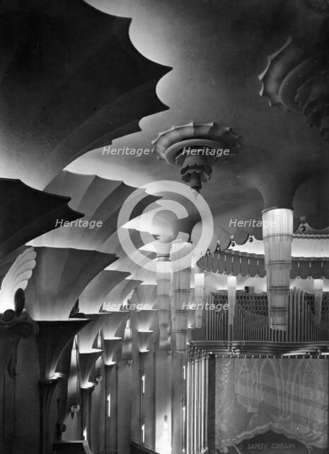 The auditorium of the New Victoria Cinema in Vauxhall Bridge Road, London., 1930. Artist: Herbert Felton