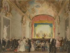 The auditorium of the Theatre at the House of Prince Grigory Ivanovich Gagarin in Rome, c. 1830