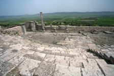 The auditorium (small theatre) at Dougga (Thugga), Tunisia. Creator: Samuel Magal