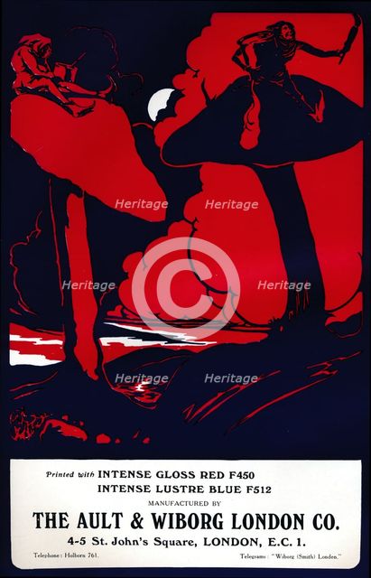 'The Ault & Wiborg London Co. advert', 1919. Artist: Unknown.