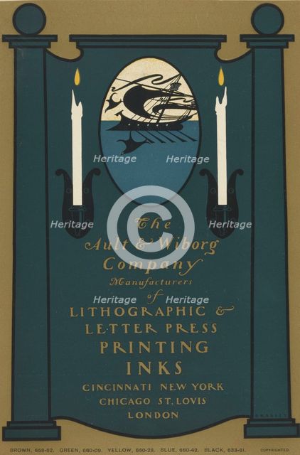 The Ault & Wilborg Company, c1894 - 1896. Creator: William H Bradley.