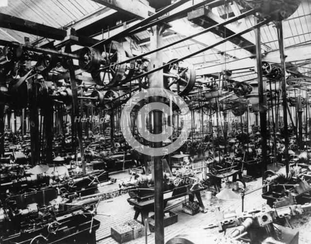 The Austin car factory at Longbridge, Birmingham, 1913. Artist: Unknown