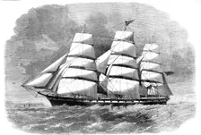 The Australian clipper-ship The Royal Family, 1862. Creator: Unknown