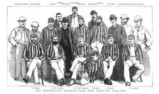 The Australian Cricket team visiting England 1886. Creator: Unknown