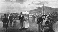 'The Australian Derby: The Race for the Melbourne Cup; The Lawn 1888. Creator: Unknown
