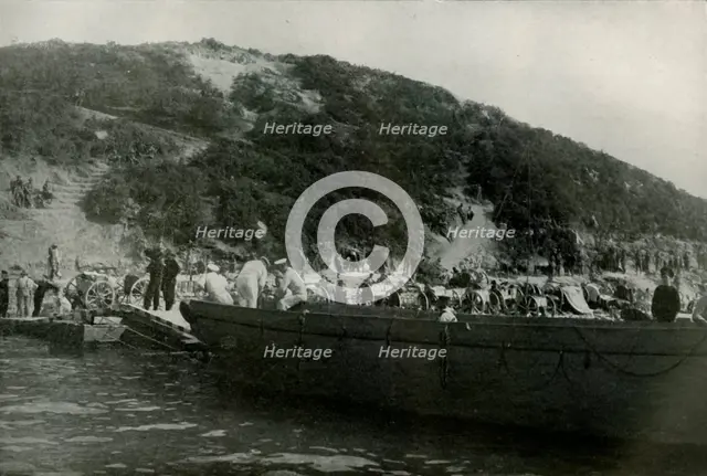 'The Australian Landing-Place at Gaba-Tepe', (1919).  Creator: Unknown.