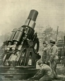 The Austrian 12-inch Siege Howitzer 1914-1918, (c1920). Creator: Unknown