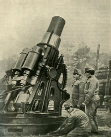 The Austrian 12-inch Siege Howitzer 1914-1918, (c1920). Creator: Unknown