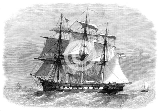 The Austrian frigate Radetzky, lately blown up at Lissa, 1869. Creator: Unknown.