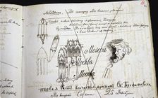 The autograph manuscript of a page of the roman The Demons by F. Dostoevsky, 1870-1871