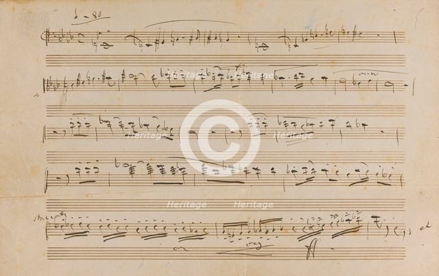 The autograph manuscript: Opera Otello, 1887.