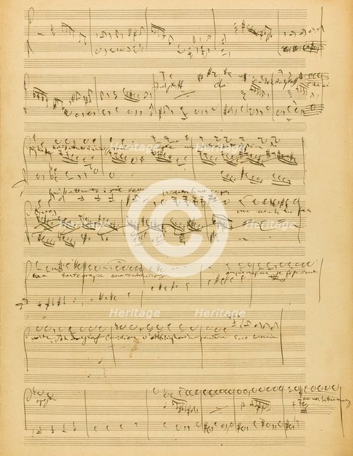 The autograph manuscript: Falstaff, opera in three acts, 1894.