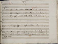 The autograph manuscript: Le nozze di Figaro, Opera buffa in four acts, 1785