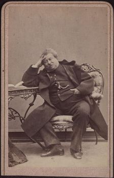 The author Alexandre Dumas père (1802-1870), ca 1868. Creator: Helm, Amand (1831-1893)