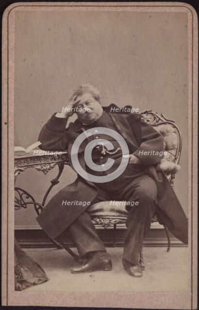 The author Alexandre Dumas père (1802-1870), ca 1868. Creator: Helm, Amand (1831-1893).