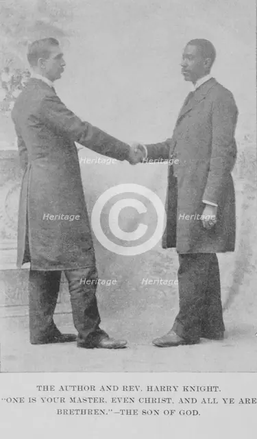 The author and Rev. Harry Knight, 1897. Creator: Unknown.