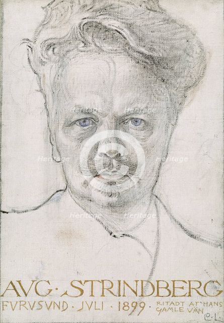 The Author August Strindberg, 1899. Creator: Carl Larsson.