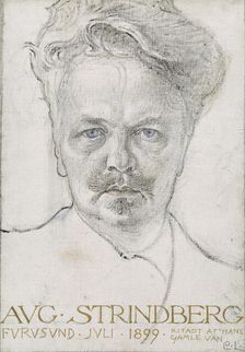 The Author August Strindberg, 1899. Creator: Carl Larsson
