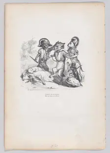 The author of this attack is a delicate little wolf from Scenes from the Private an..., ca. 1837-47. Creator: Andrew Best Leloir
