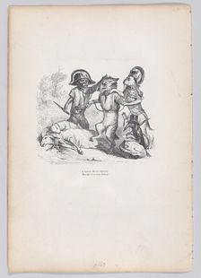 The author of this attack is a delicate little wolf from Scenes from the Private an..., ca. 1837-47. Creator: Andrew Best Leloir