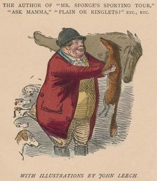 The Author of Mr. Sponge's Sporting Tour, Ask Mamma, Plain or Ringlets? Etc., Etc. 1854. Artist: John Leech