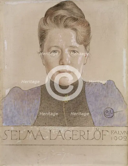 The Author Selma Lagerlöf, 1902. Creator: Carl Larsson.
